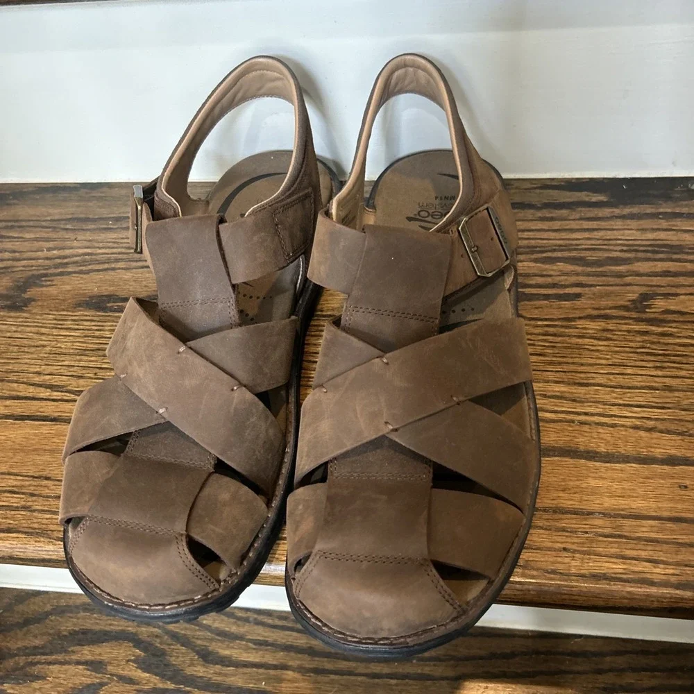 Abeo Sandals Men's 14 Brandon Neutral Arch Support Fisherman Plantar Fasciitis